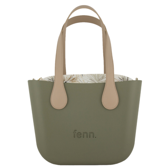 Fenn Petite 9441 Olive flat stone handle inner print front