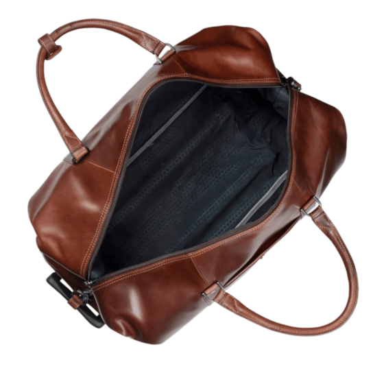 Jekyll and Hide 3690 Oxford Leather trolley duffle mocha brown interior png