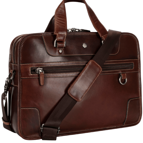 Jekyll and Hide 3684 Oxford Medium business bag moccha brown front3qrtr png