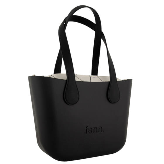 Fenn Petite 9437 Black flat black handle inner print front3qrtr