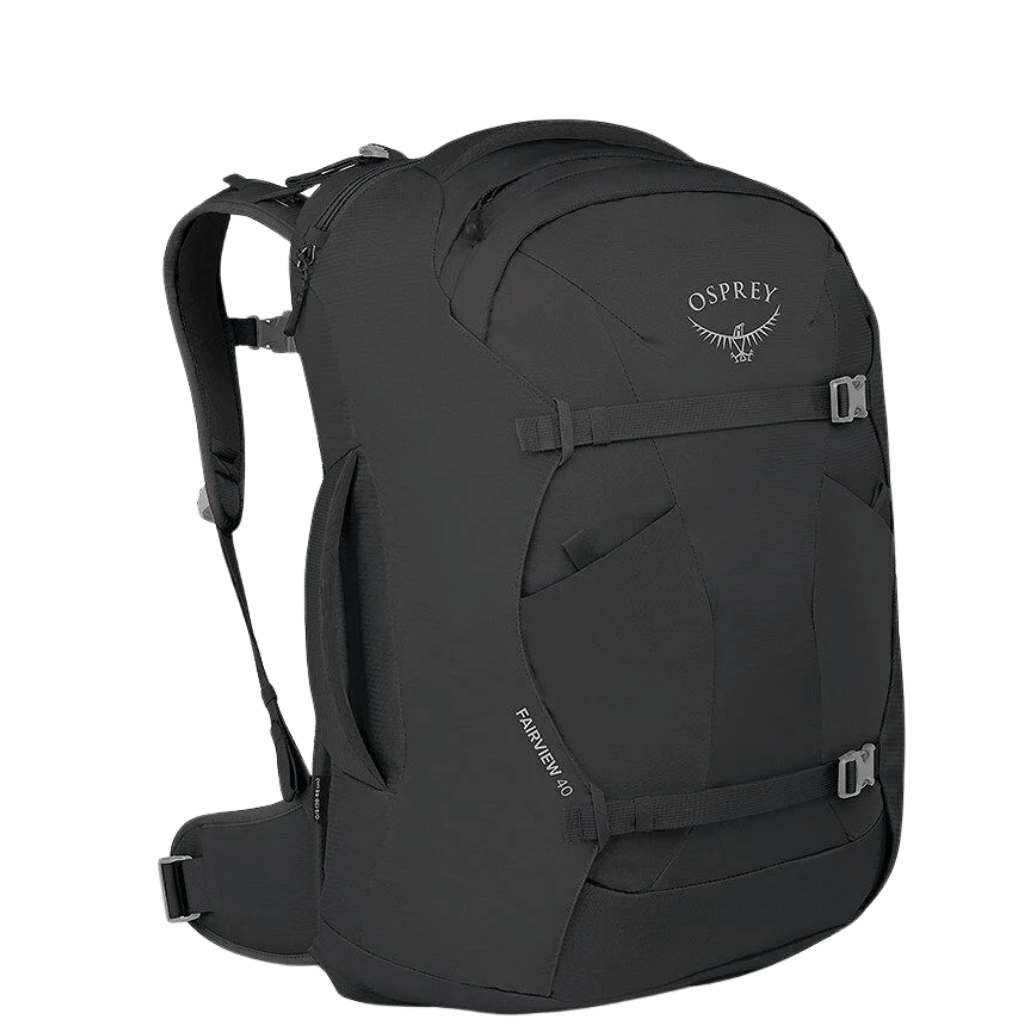 Osprey Fiarview 40L travel pack update features black front3qrtr