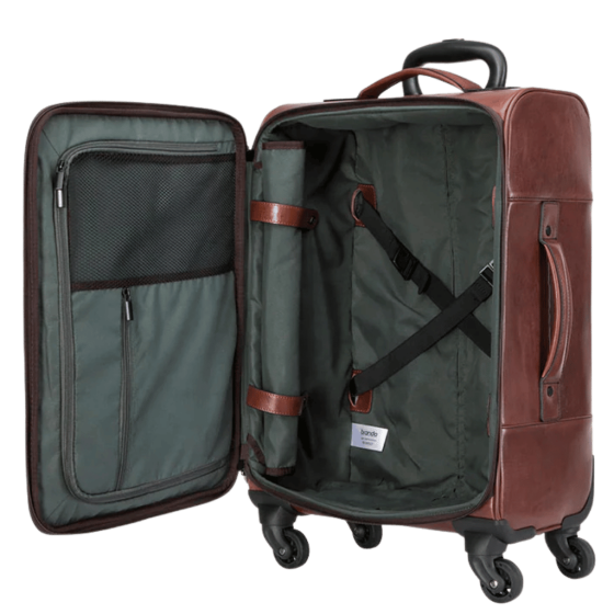 Brando Winchester 3187 Leather Carry on brown interior png