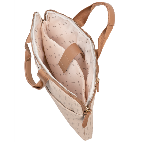 ELLE Monogram EL10182 Slimline Laptop Bag multi interior