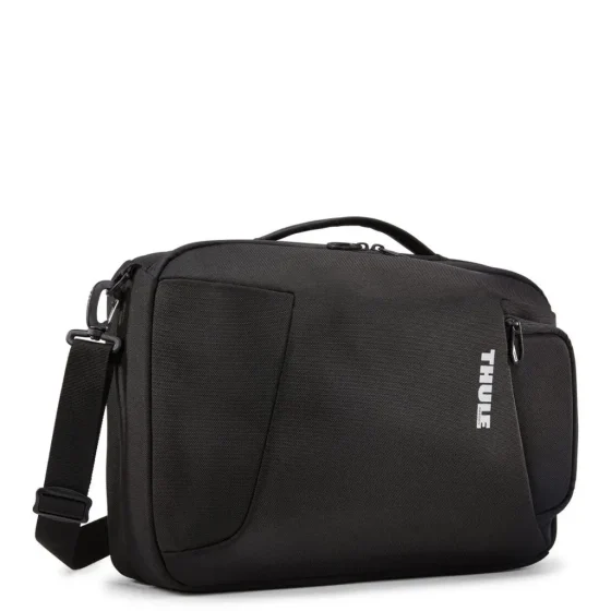 Thule Accent 17l Convertible Backpack Black Front3qrtr Brief