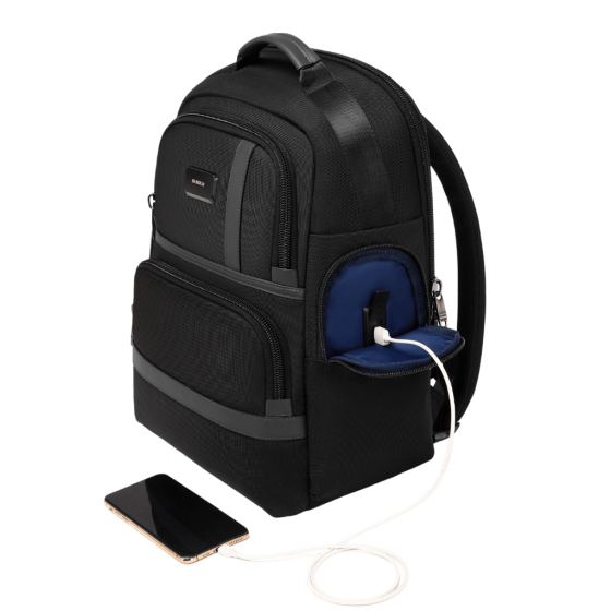 BG Berlin Nexus CEO Executive Backpack KB24401 black phone usb