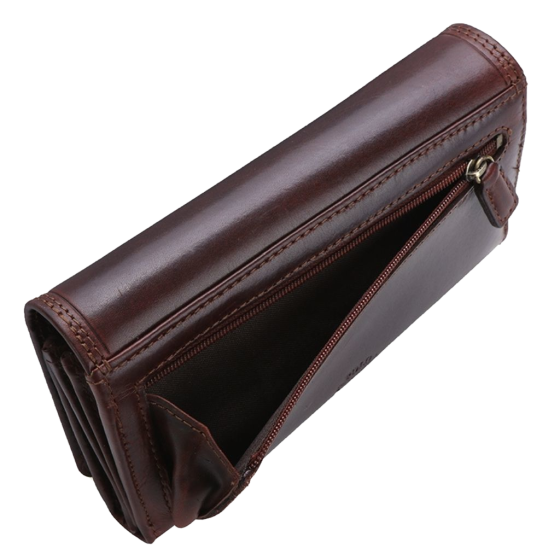 Polo Kenya PO45024 Leather Purse Brown coin