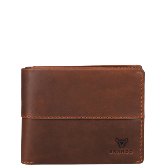 Brando James 2001 Leather wallet brown front png