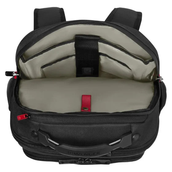 Wenger 653186Altair laptop Backpack Black interior1 jpg