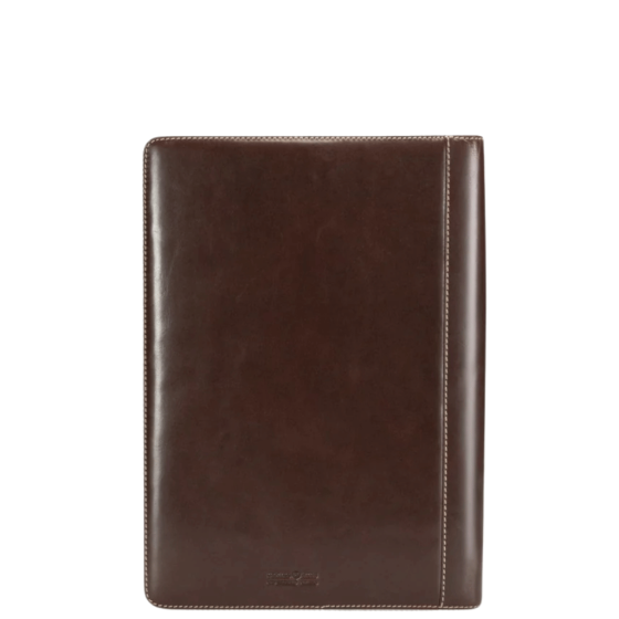 Jekyll and Hide Oxford Mocha leather 1325 A4 folder brown rear png