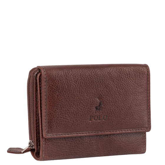 Polo Chobe Mini Leather purse 59932 brown front3qrtr png