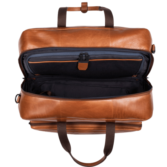 Brando Winchester 3185 Leather Duffle medium tan interior png