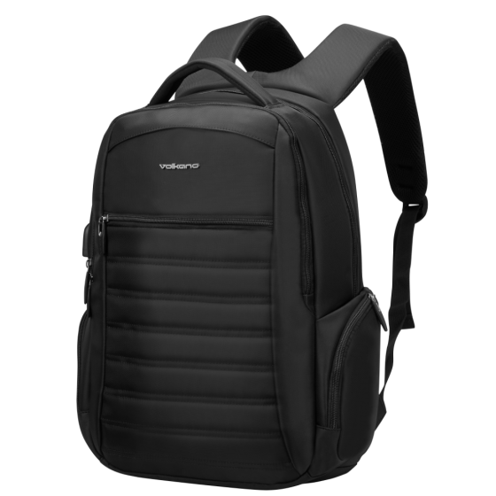 Volkano Boston VK 9173 15 6 Laptop Backpack black front3qrtr