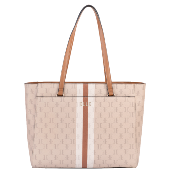 ELLE Monogram EL10110 Tote Handbag multi front