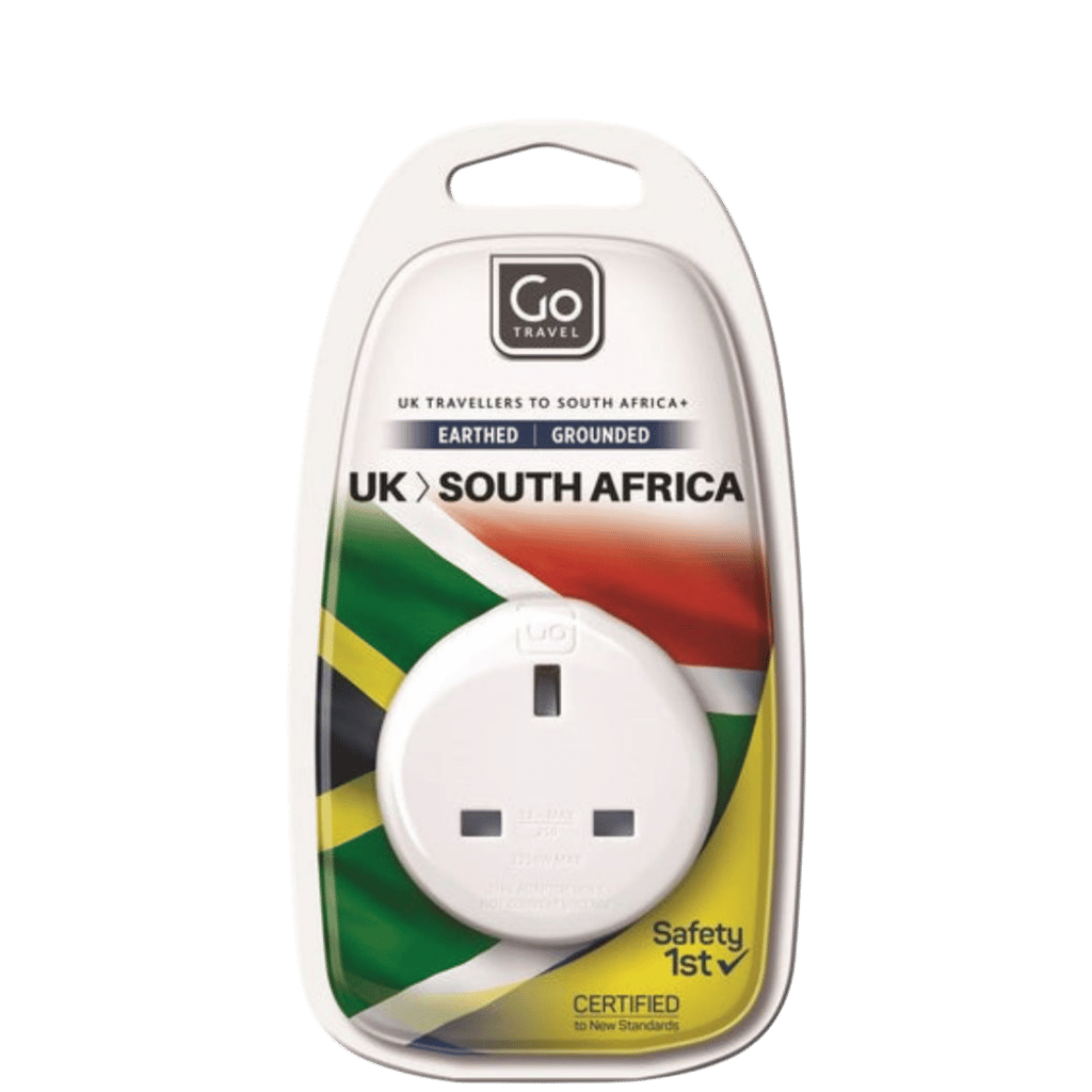 DEsign Go UK Sa Plug adaptor White package Transparent