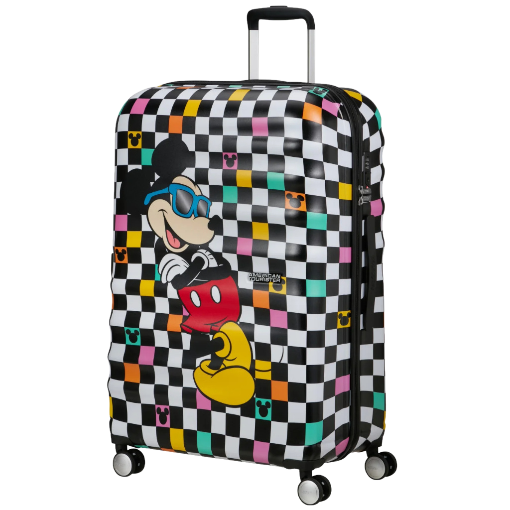 American Tourister Disney Wavebreaker NEW Mickey Checks 77cm front3qrtr primary