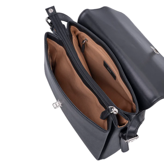 Polo Lyon POS43127 Flapover Bag Black interior