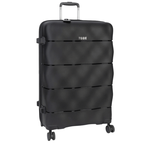 Elle Spinner Luggage Large Black front3qrtr