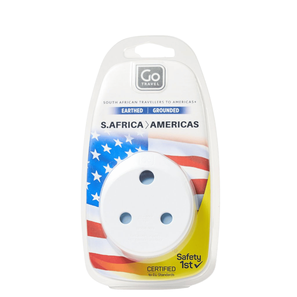 DEsign go TRavel Adaptor 583 SA to USA 3 pin package2 primary