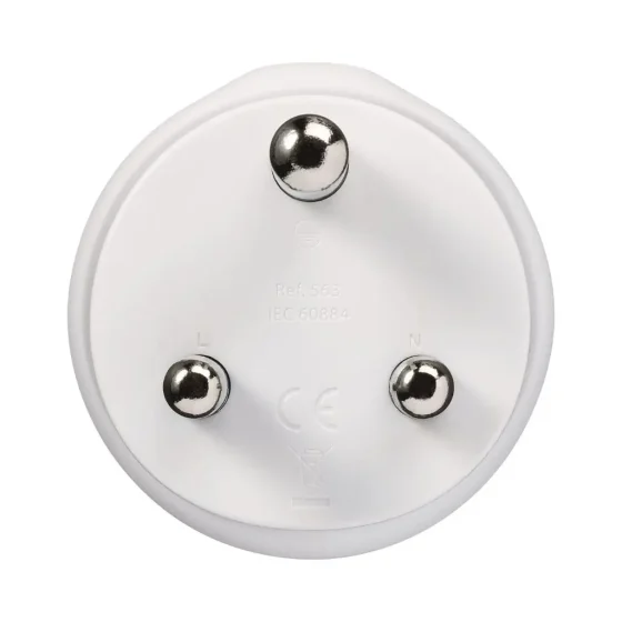 Design Go Travel Adaptor Aus.china Sa 563 White Rear