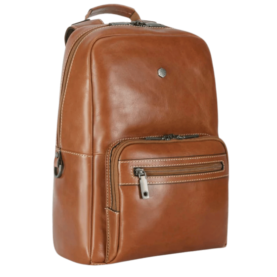 Jekyll and hide 3688MO Montanna leather backpack brown front3qrtr png