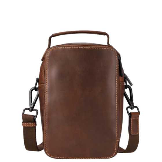 Brando James 3353 Leather crossbody brown rear png