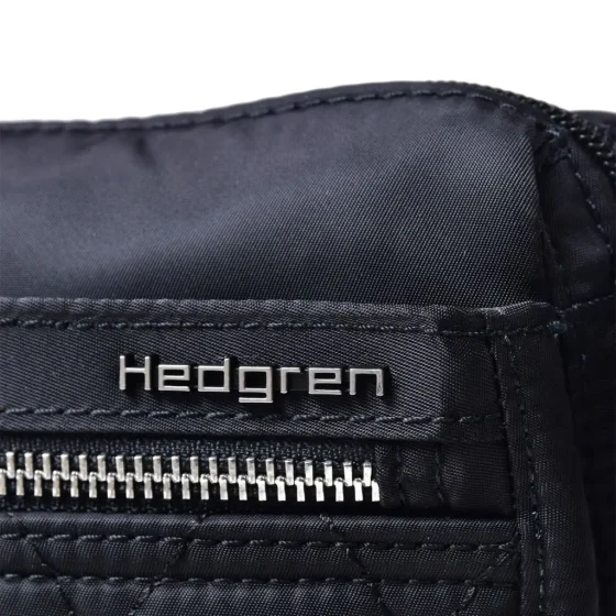 Hedgren Inner City 176 Quilt Black Handbag Logo