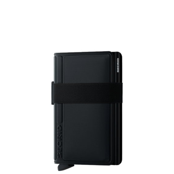 Secrid TPU bandwallet black front3qrtr