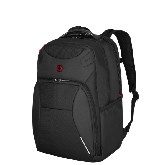 Wenger Cosmic 653187 15 inch laptop Backpack Black front3qrtr png