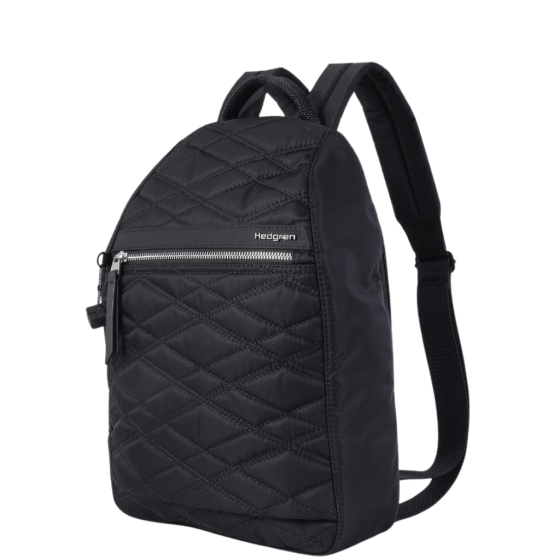Hedgren Inner City iiLQ Vogue Large Quilted Backpack black front3qrtr png