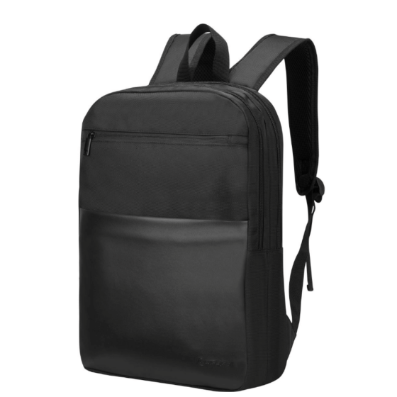 Amplify Panama 15 6 inch laptop backpack black front3qrtr png