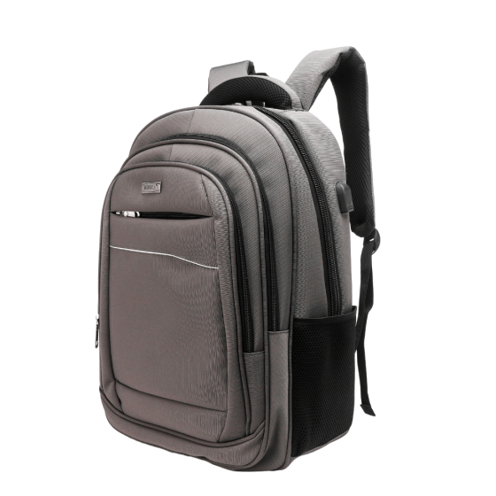 Tosca Biztech 3004 50 Grey Laptop Large Backpack front3qrtr png