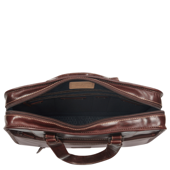 Jekyll and Hide 3684 Oxford Medium business bag moccha brown interior png