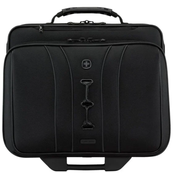 Wenger Legacy Rolling Business Case 653631 black front jpg