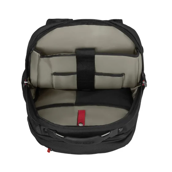 Wenger Cosmic 653187 15 inch laptop Backpack Black top jpg