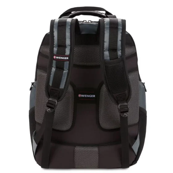 Wenger Pegasus 17 inch laptop backpack black 600639 rear jpg