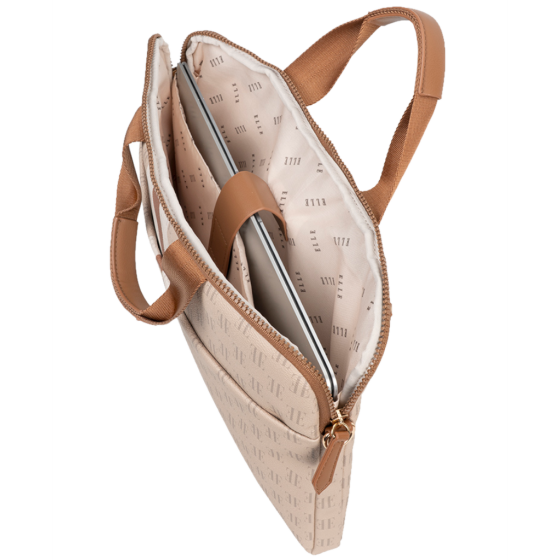 ELLE Monogram EL10182 Slimline Laptop Bag multi interior1