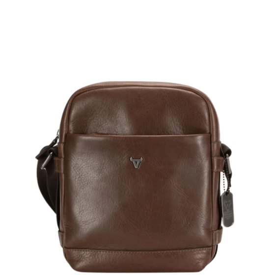 Brando Brosnan 2276 leather crossbody brown front png