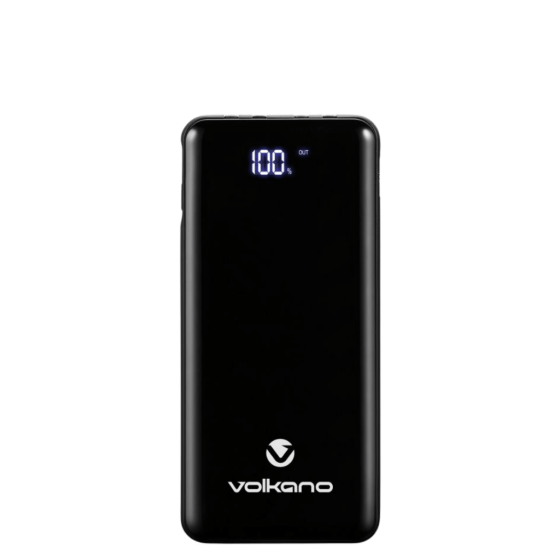 Volkano Spawn 2 1000mAh powerbank Black front transparent