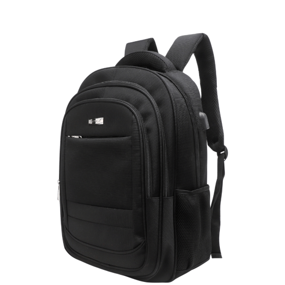 Tosca Biztech 3004 55DEluxe laptop backpack black front3qrtr png