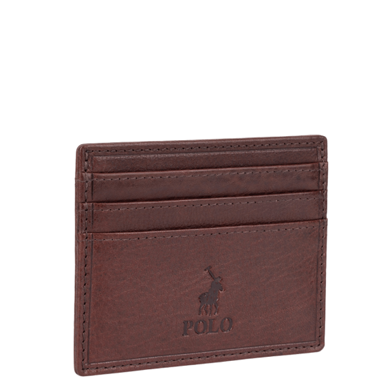 Polo Chobe PO59920 Leather multicard and coin wallet brown front3qrtr 1 png