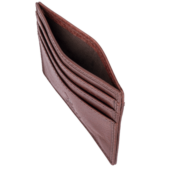 Polo Chobe PO59920 Leather multicard and coin wallet brown pocket png