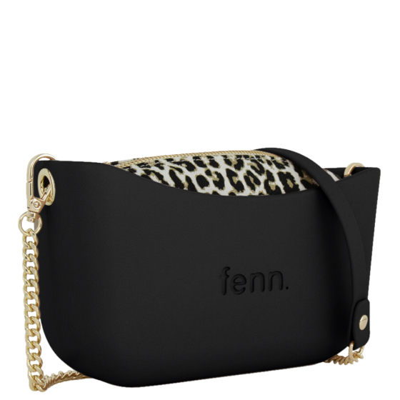 Fenn Classic 2077 Black gold chain leopard print front3qrtr