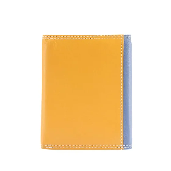 Jekylland Hide Caribbean Leather Trifold Purse 3624 Blue Yellow Rear