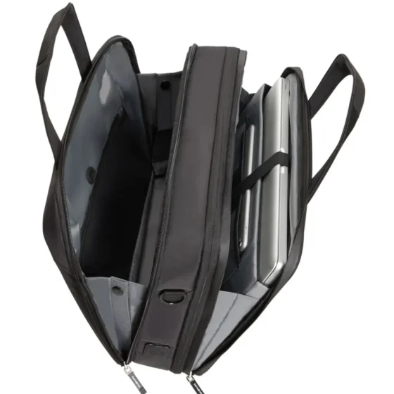 Samsonite Litepoint 15 6 Bailhanlde laptop briefcase KF2 Black interior jpg