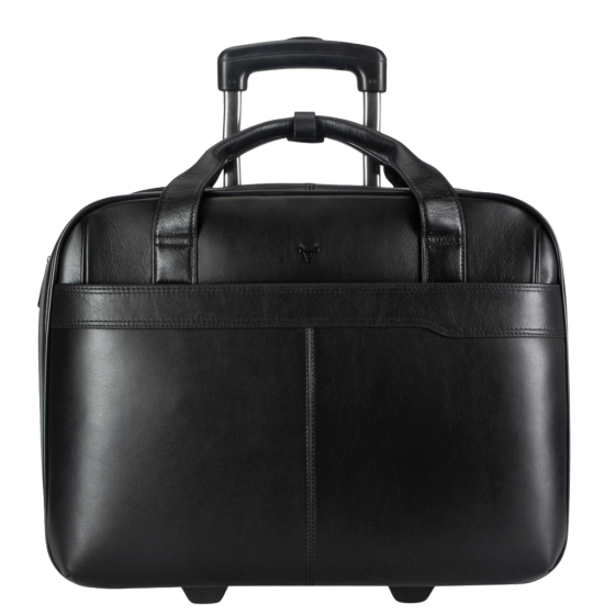 Brando Armstrong 3189 Leather Mobile Office trolley black front png
