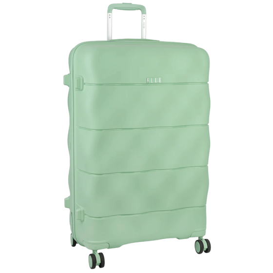 Elle Spinner Luggage Large Mint green front3qrtr
