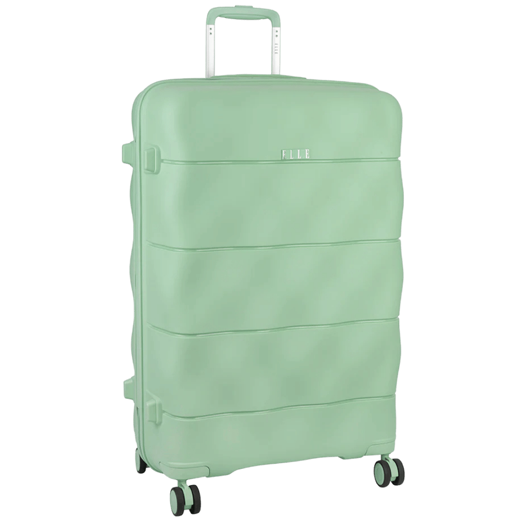 Elle Spinner Luggage Large Mint green front3qrtr
