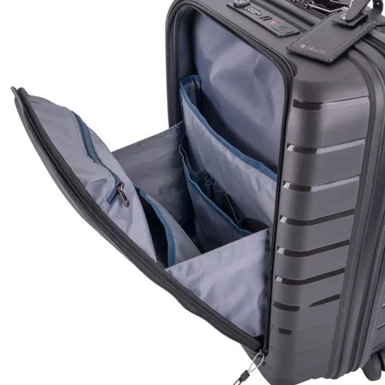 Cellini Business 55cm Easy Access Soft Front Spinner 86652 Black Interior