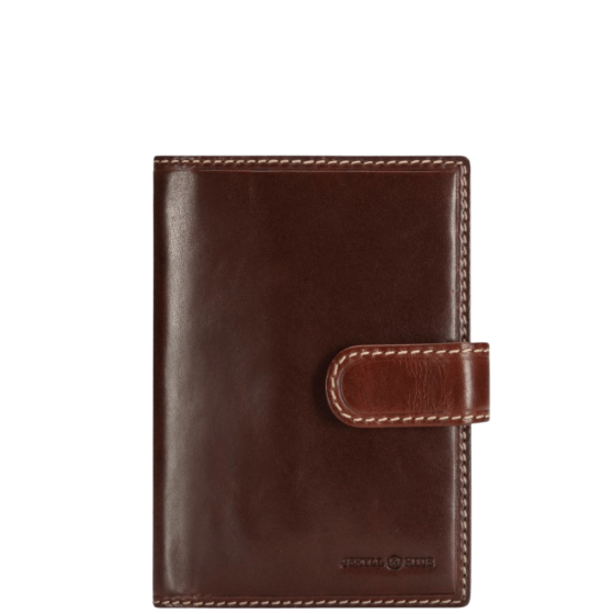 Jeyll and Hide LEather travel wallet 4306 brown moccha front primary