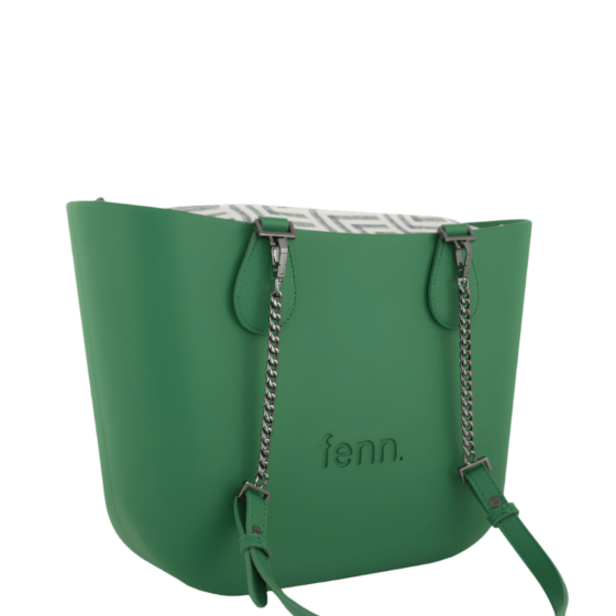 Fenn Petite 9455 Green Chain Pattern Inner front3qrtr primary